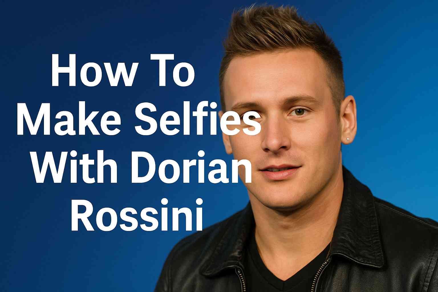 How To Make Selfies With Dorian Rossini