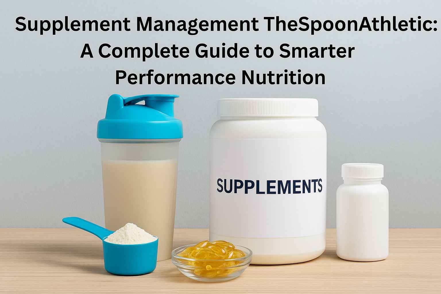 Supplement Management TheSpoonAthletic