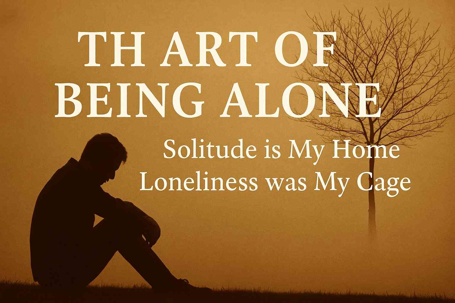 THE ART OF BEING ALONE
