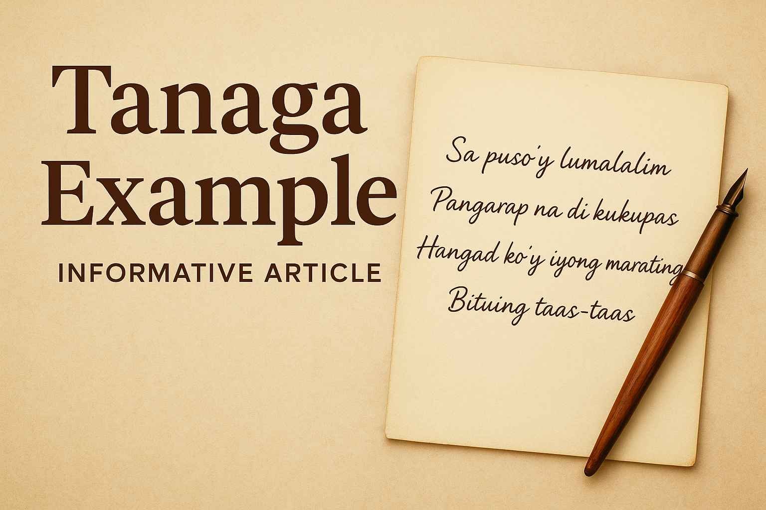 Tanaga Example