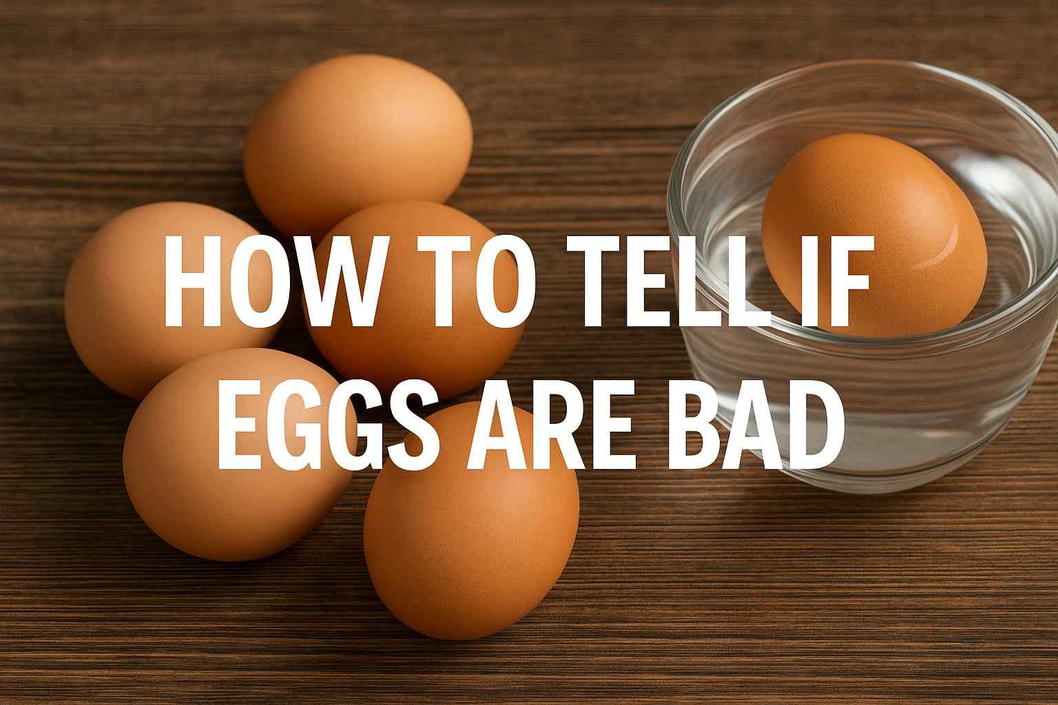How to Tell if Eggs Are Bad